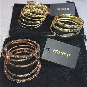 3 bangle sets from forever 21